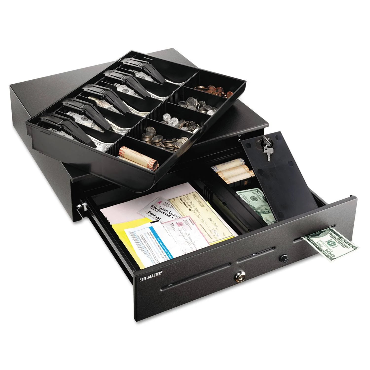 Black High-Security Cash Drawer Q11359