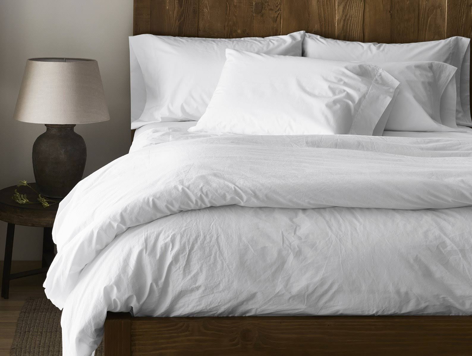 300 Percale Fitted Sheet Twin Alpine White A5249