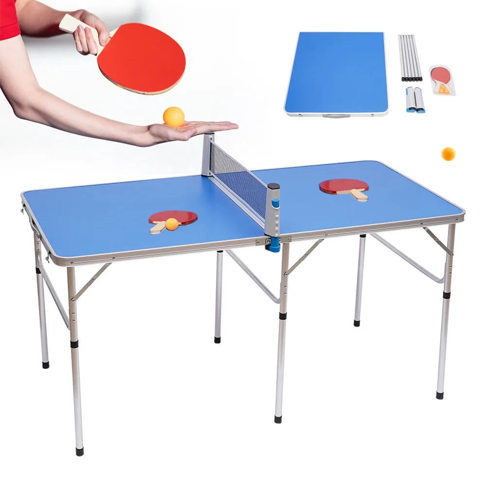 Foldable Ping Pong Table with 2 Paddles and 3 Balls S380