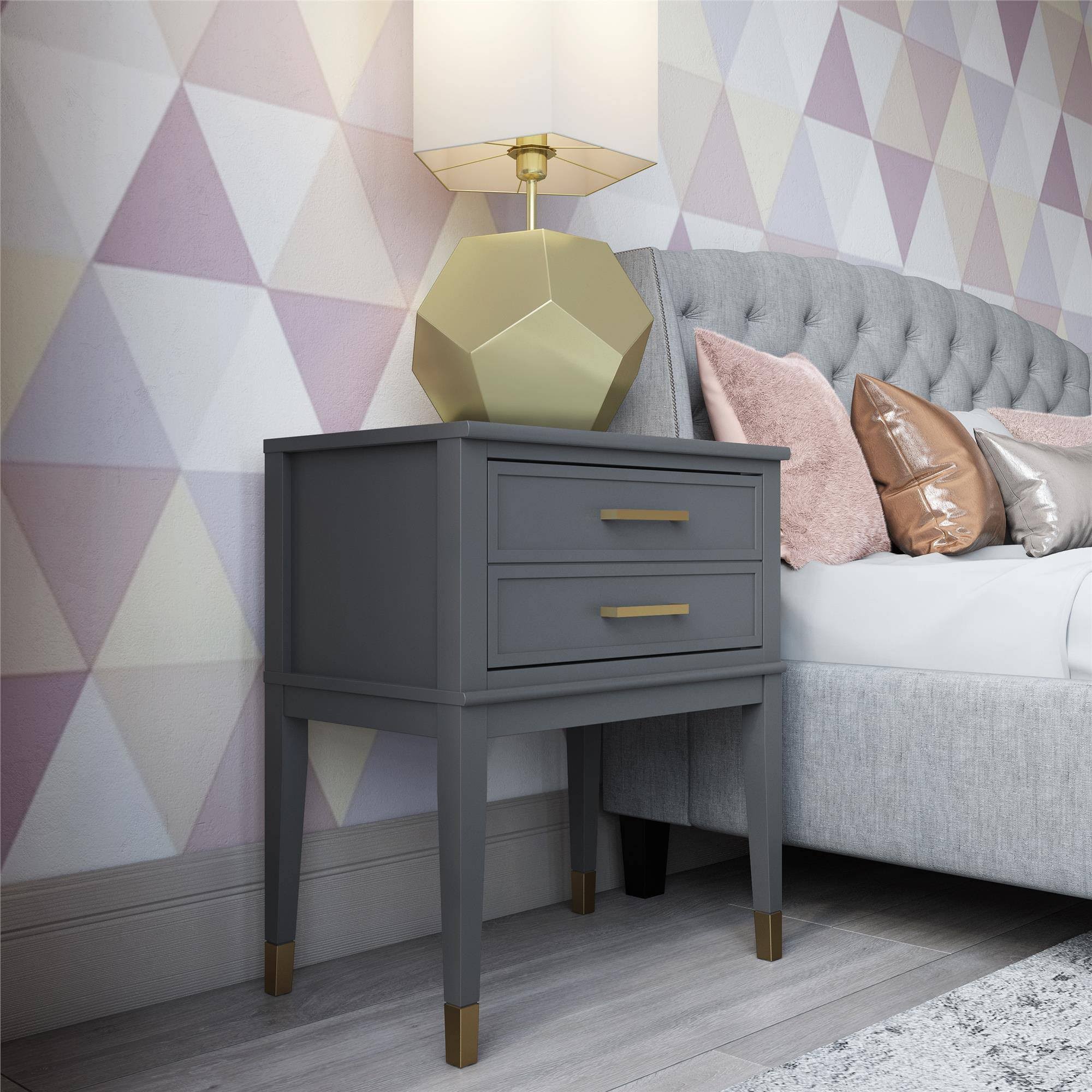 Gray End Table L829