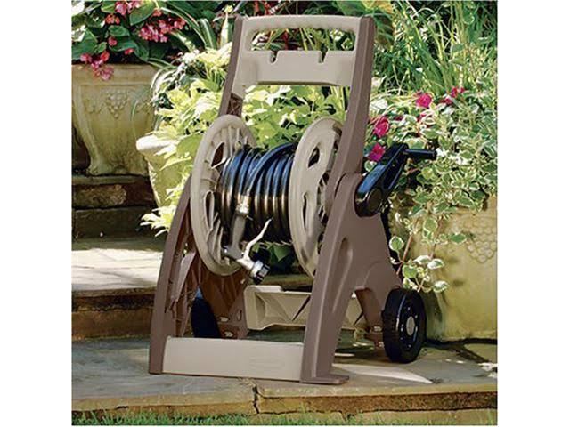 175' Resin Garden Hose Reel Cart with Leader Hose (2 Pack) T994747