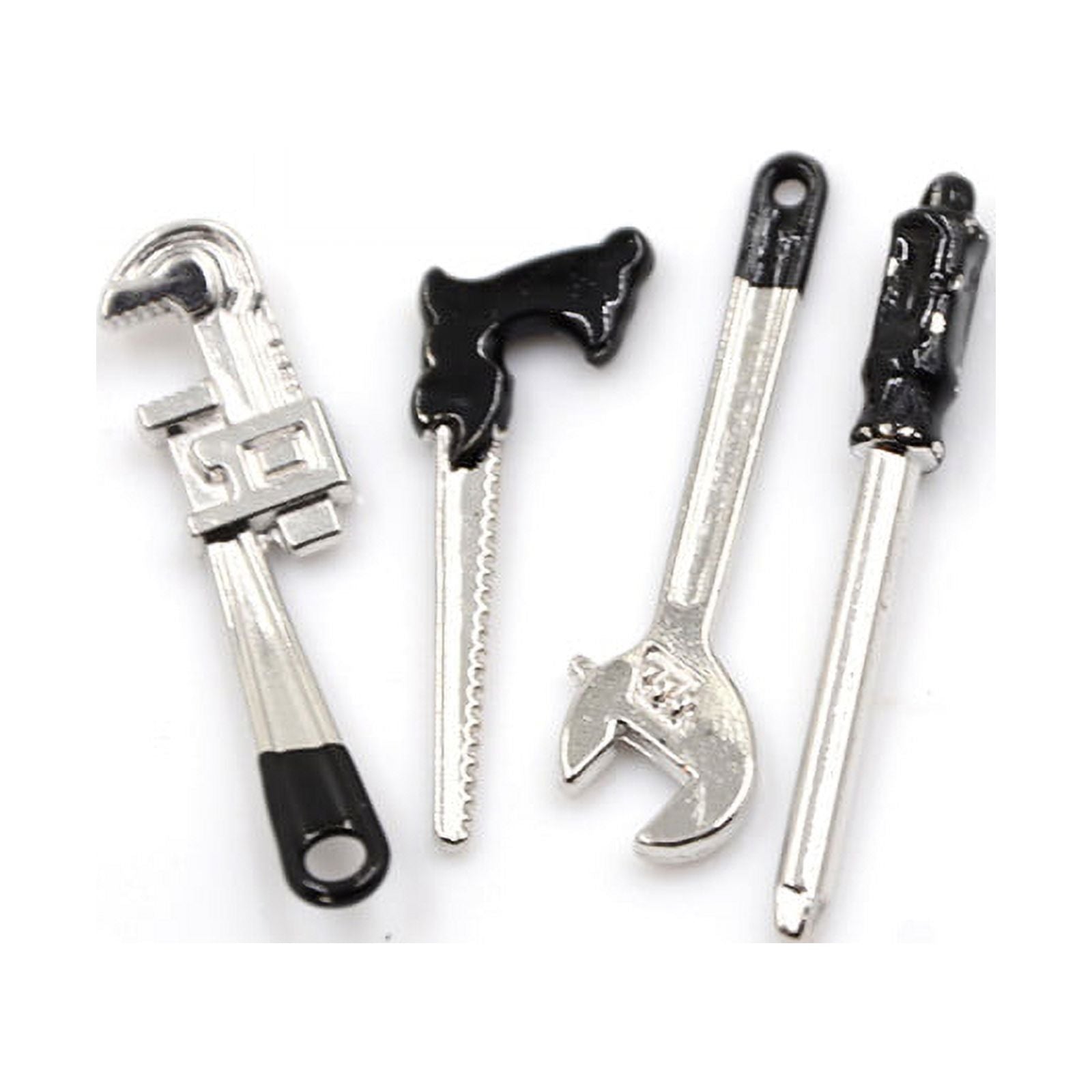 8pcs 1:12 Scale Miniature Metal Hand Tools Set C32392