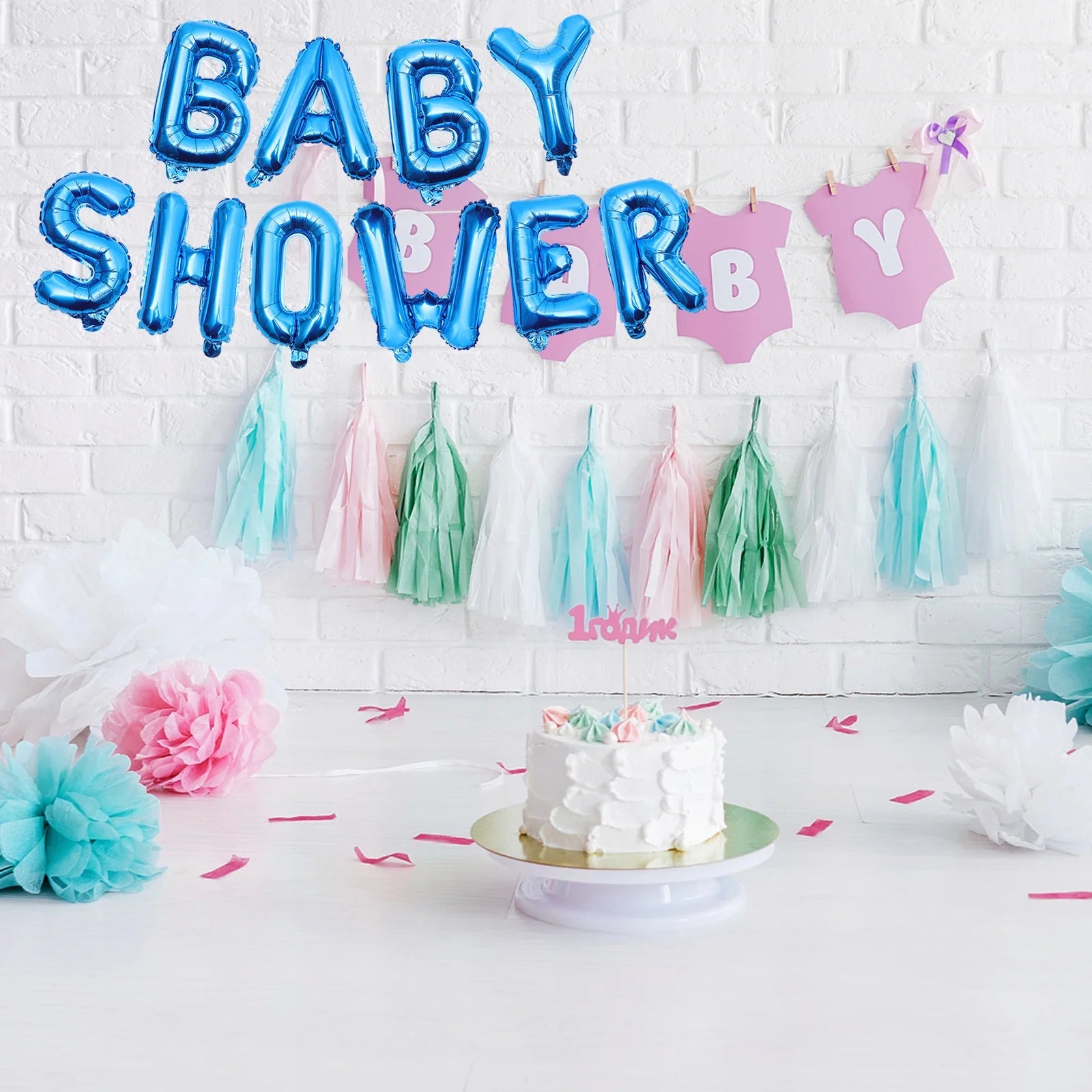 2 Sets Baby Shower Birthday Decoration Dolls Q746887