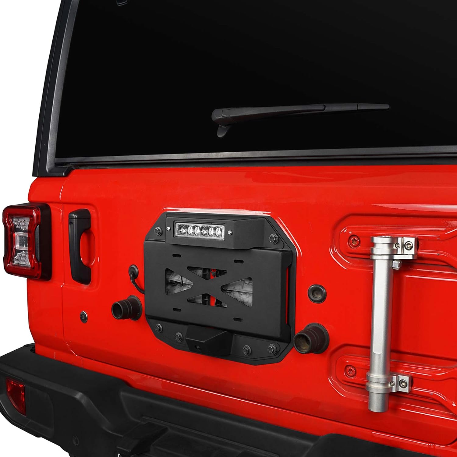 Spare Tire Delete License Plate Relocation Kit with Third Brake Light L198318