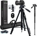70 Tripod with Bluetooth Remote Shutter, Monopod Pack of 2 B502047