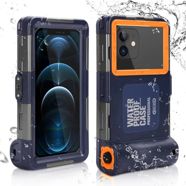 Waterproof Protective Case for Phones Up to 6.9 Inch with Lanyard Y83938