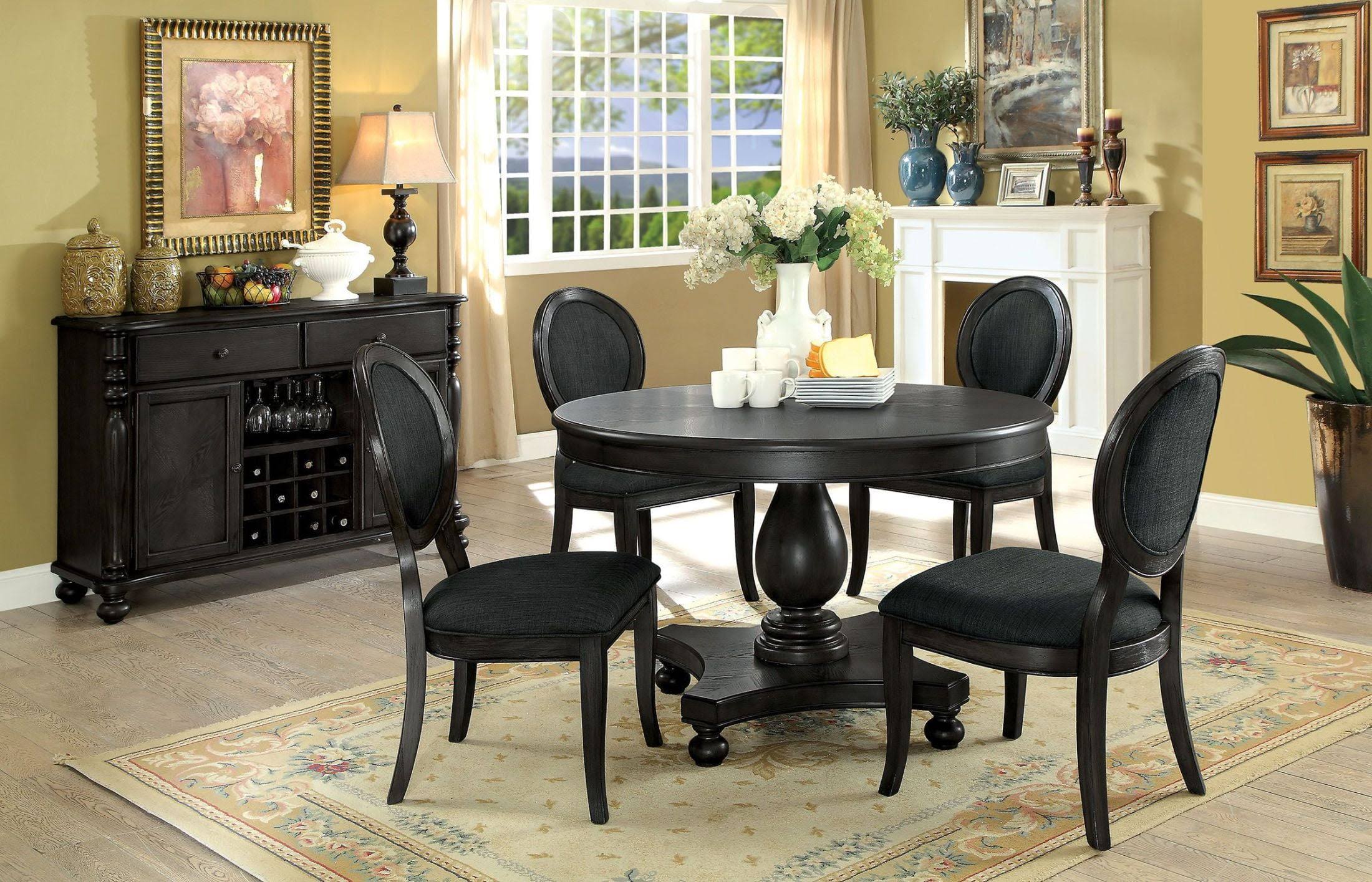 Dark Gray Side Chair Set of 2 N5152