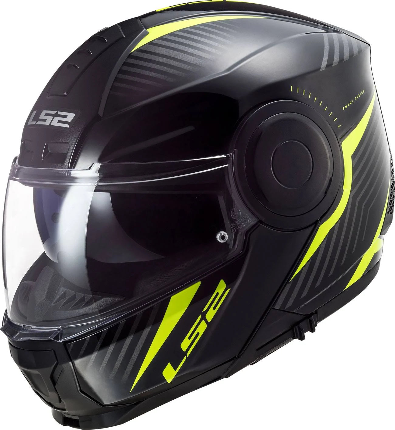Black-Yellow Motorcycle Helmet R7329