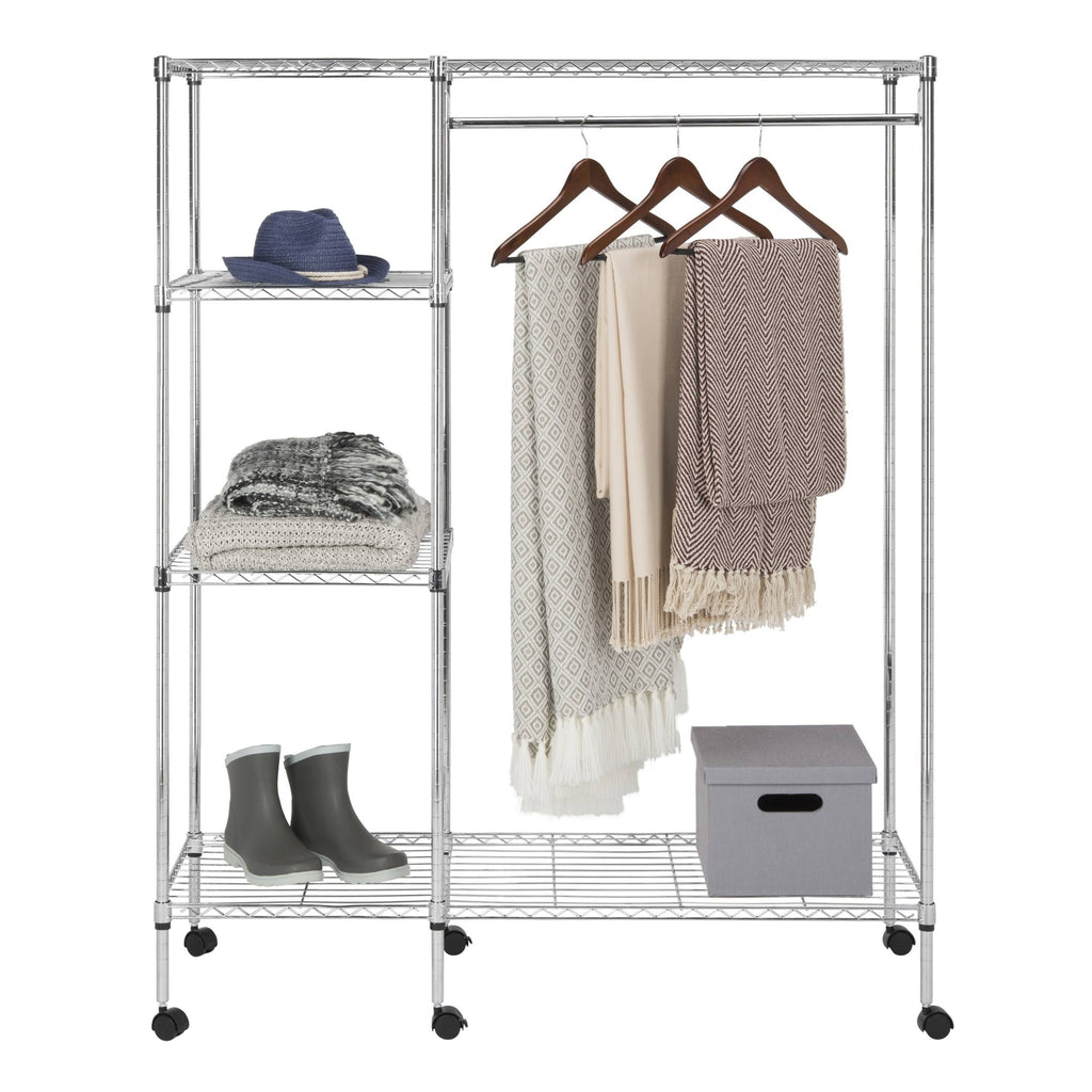 Chrome Wire Adjustable Garment Rack Z118438