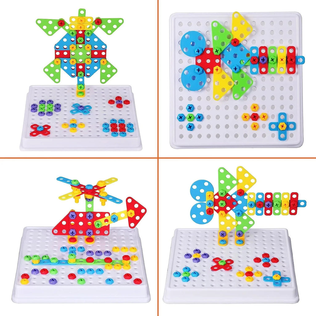 Mosaic Drill Set 3D Construction Engineering Toys I358