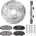Front 299.86mm 5 Lug Rotors + Brake Pads + Clips K228