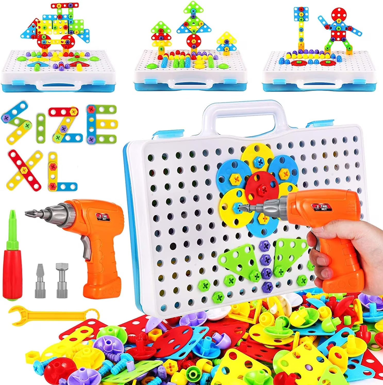 Mosaic Drill Set 3D Construction Engineering Toys I358