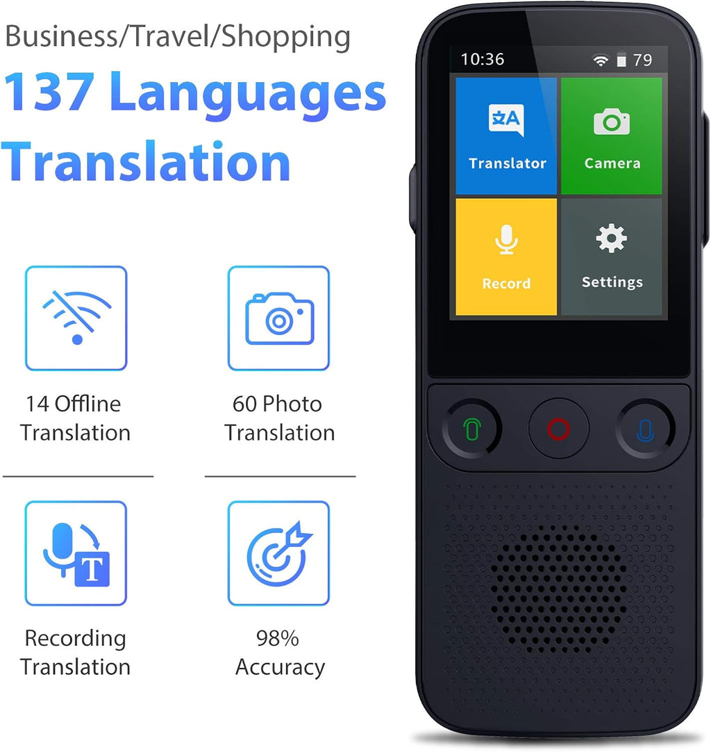 Pack of 2 Two Way Real Time Language Translator Device A634721