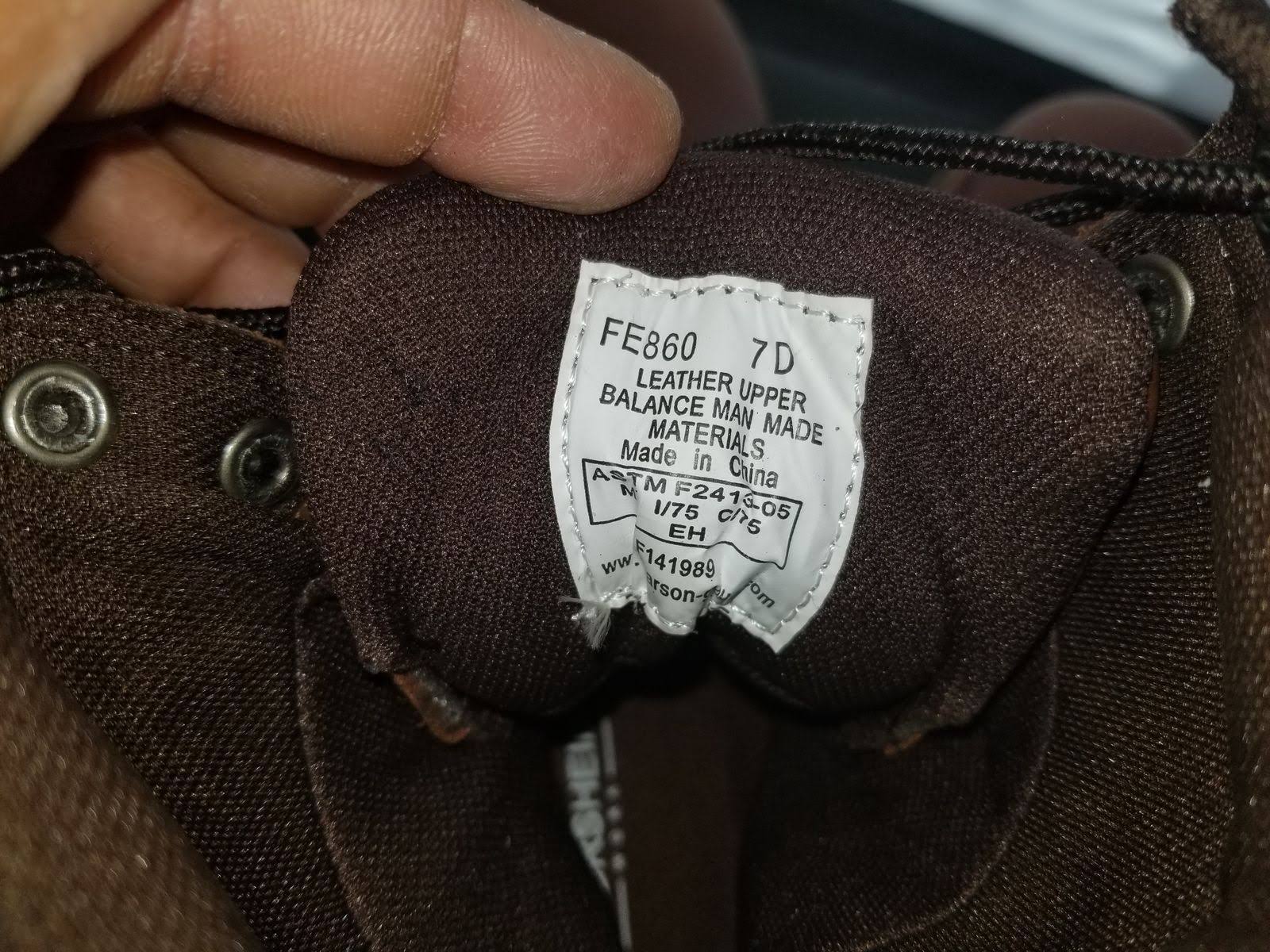 Brown Work Shoes E428468