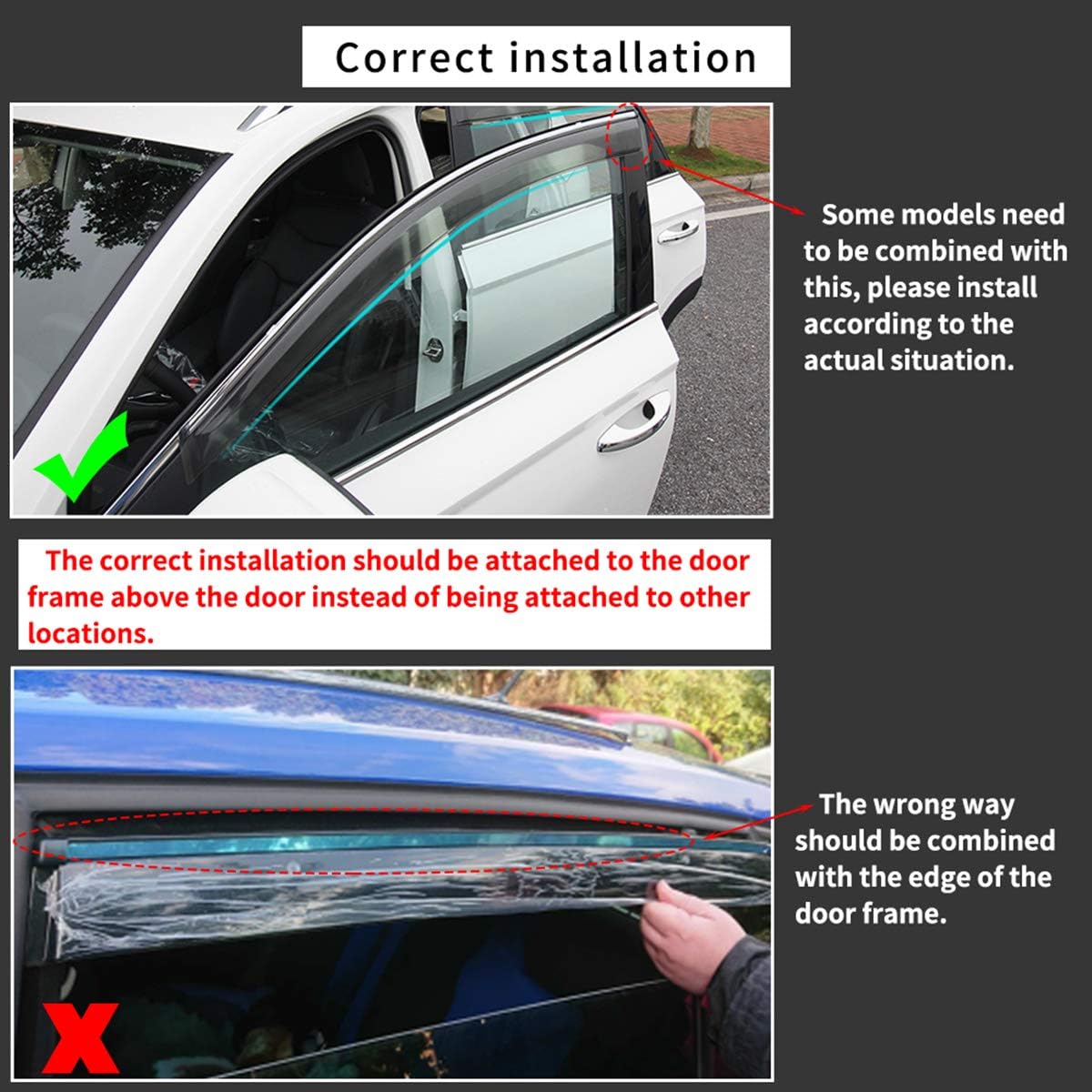 Smoke Side Window Deflectors 4PCS M147062