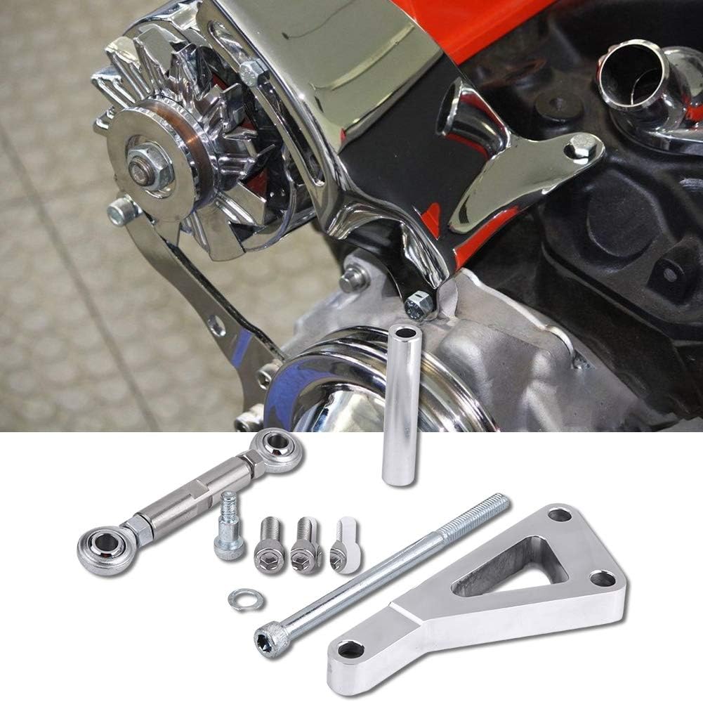 Polished Aluminum Alloy Alternator Bracket Kit Pack of 2 D47315