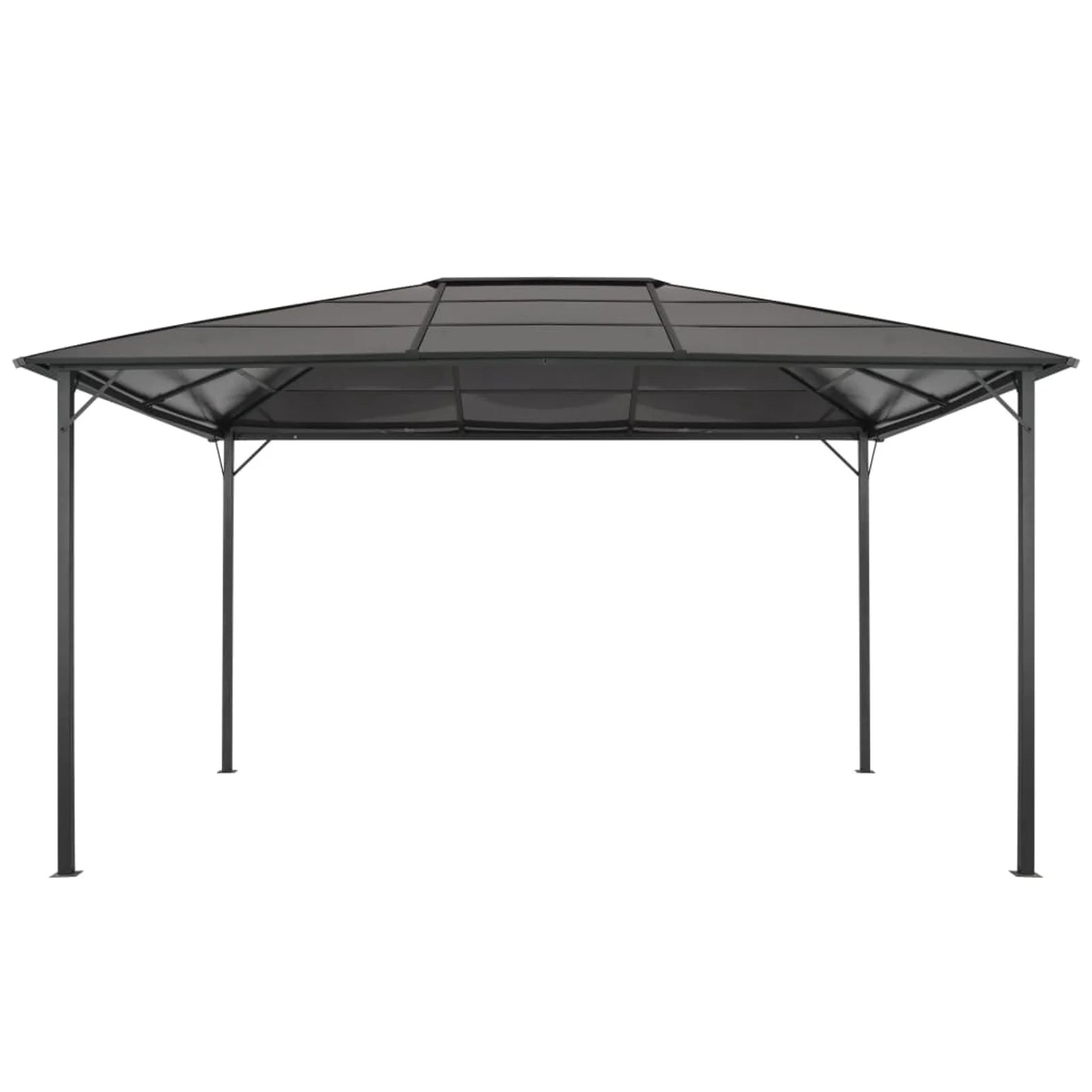 Black Outdoor Party Tent Canopy 18.9ft x 9.5ft x 10.1ft O777849
