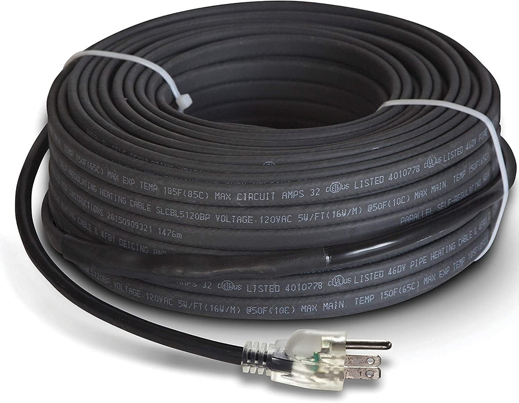 Heavy Duty Self-Regulating Heat Cable 120V 6 watts/FT 18 Feet R680