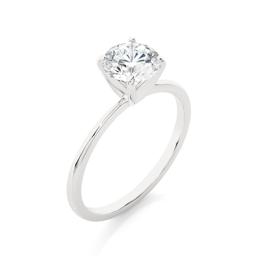 14k White Gold Solitaire Engagement Ring F582422