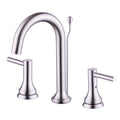 Brushed Nickel 8 inch Widespread Bathroom Faucet with Pop-Up Drain I9055