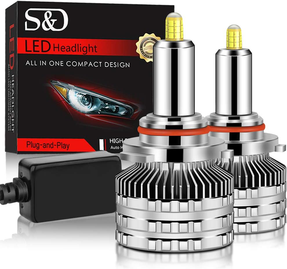 H11/H9/H8 LED Headlight Bulbs 20000LM 6000K 80W Pack of 2 B959192