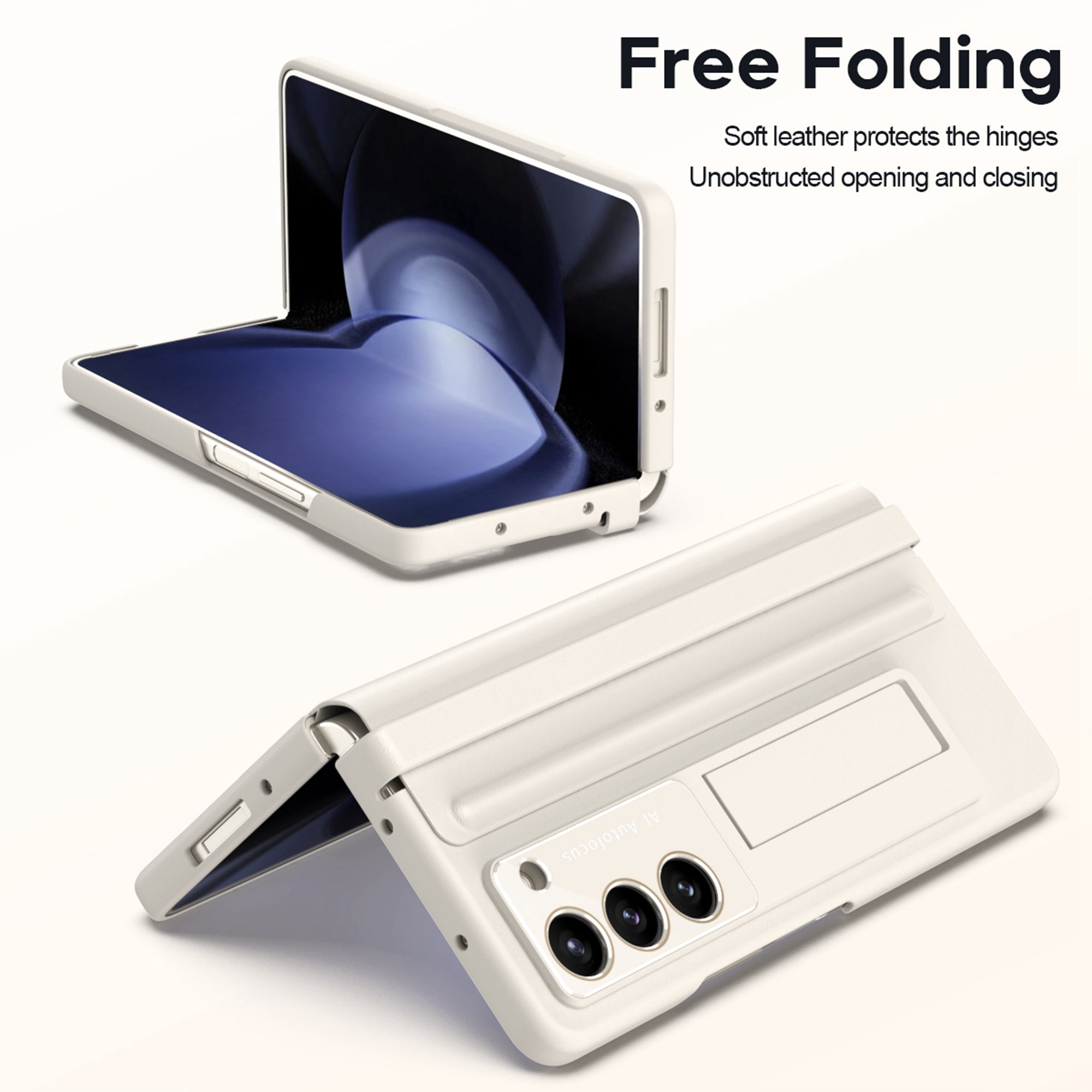 White PU Leather Case with S Pen Holder and Screen Protector H585636