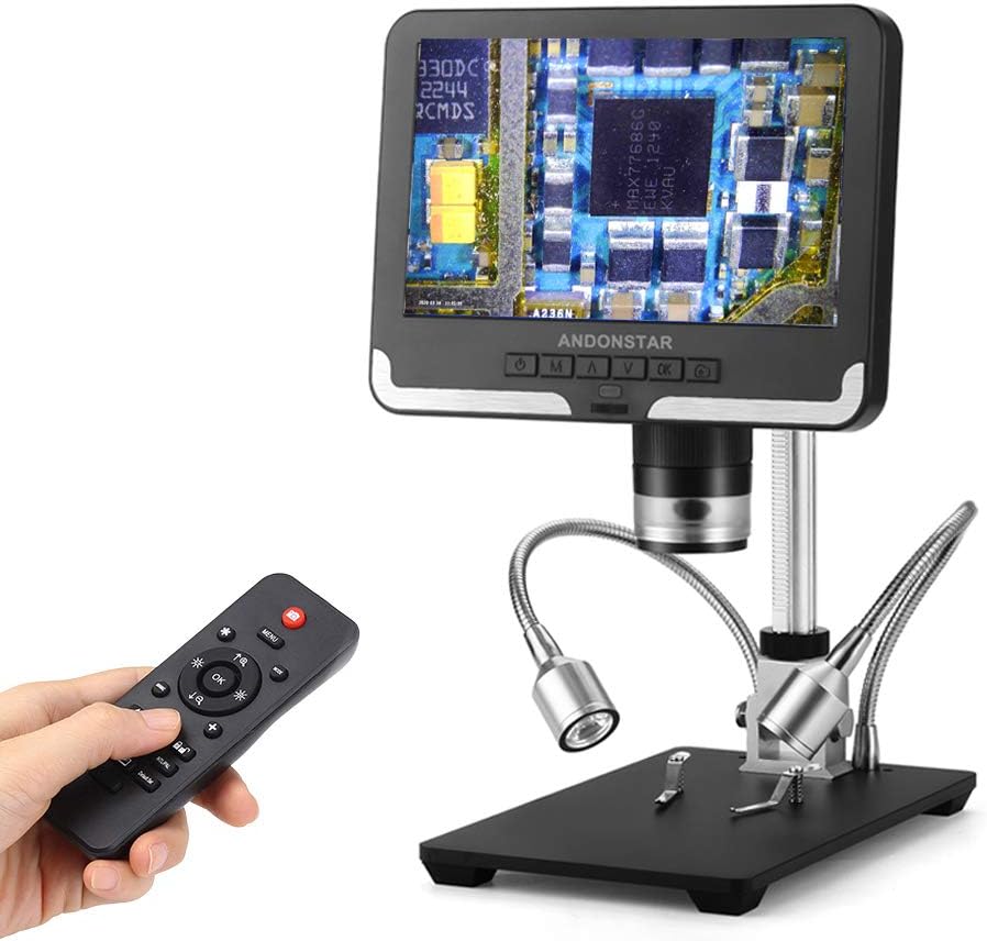 Black 7 inch LCD 1080P Digital Microscope with 200X Magnification C13344