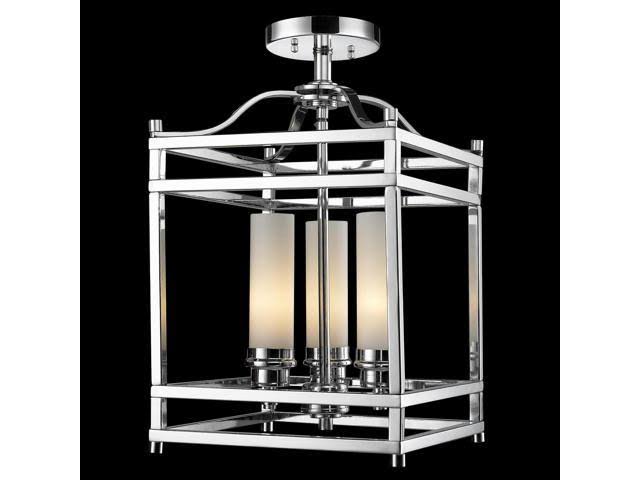 Chrome 3 Light Semi-Flush Mount M59093