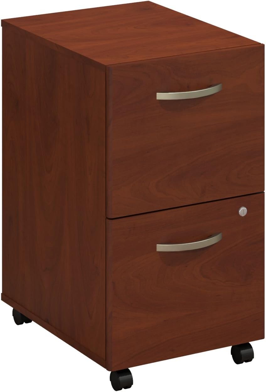 2 Drawer Mobile File Cabinet in Mocha Cherry D804