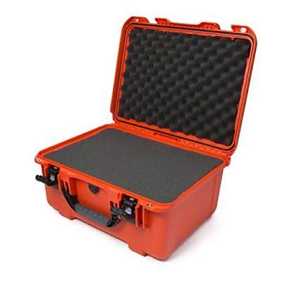 Orange Waterproof Hard Case with Foam Insert L313