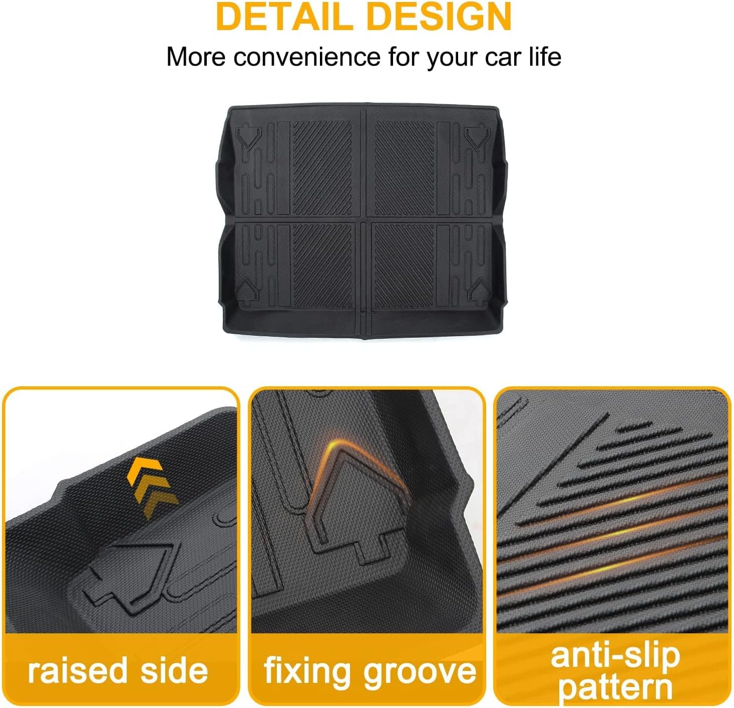Cargo Liner for Ford Bronco 4-Door All Weather Cargo Mat W3358