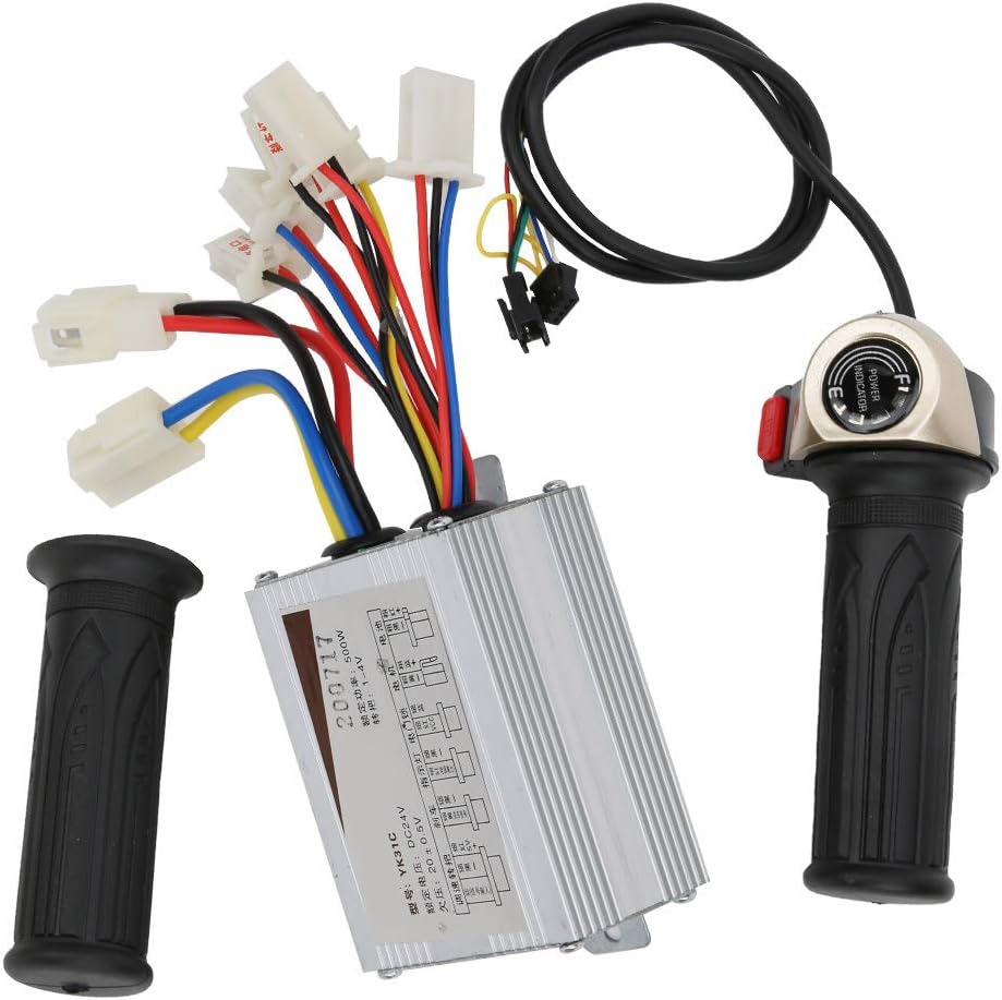 24V 500W Aluminum Alloy & Plastic Brush Controller with LCD Display O753