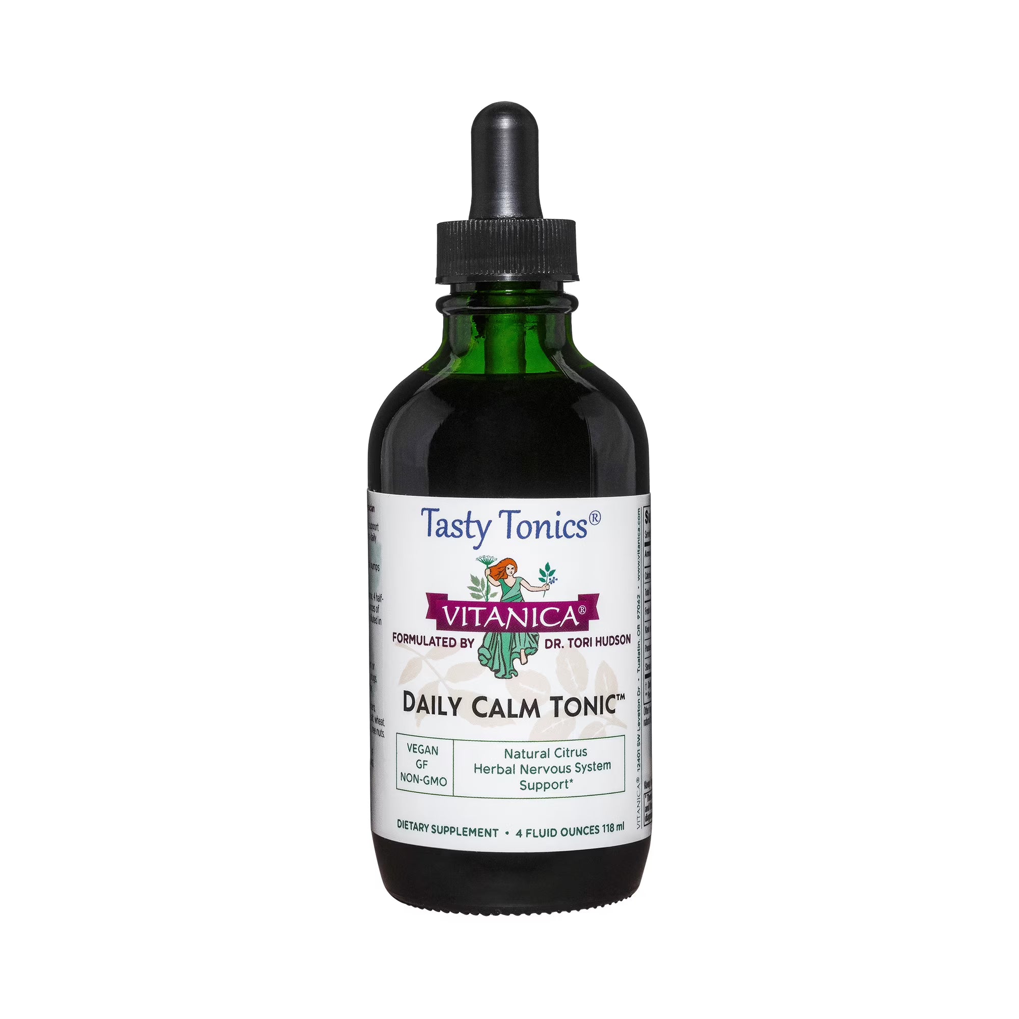 Daily Calm Tonic Liquid Supplement, Alcohol Free, Vegan, 4 Ounce F232993