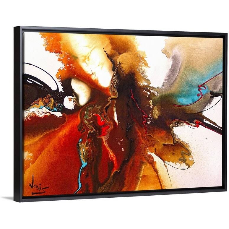 Black Float Frame Canvas Art A3841