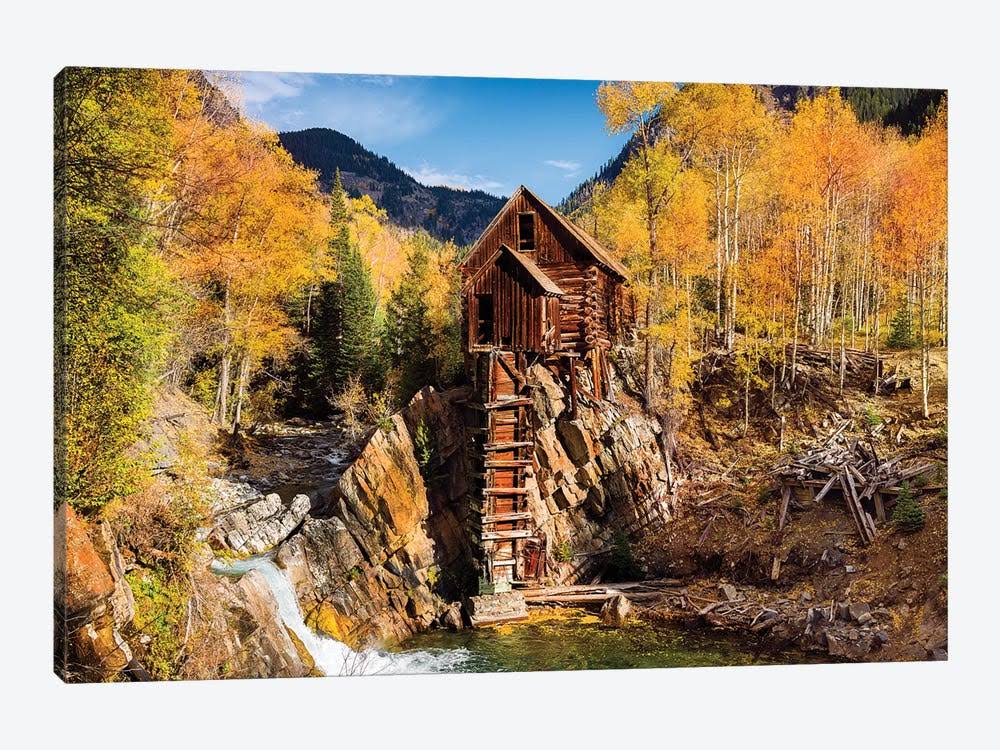 Canvas Wall Decor Prints - Old Mill in Autumn, Colorado Q160177