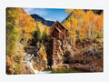 Canvas Wall Decor Prints - Old Mill in Autumn, Colorado Q160177
