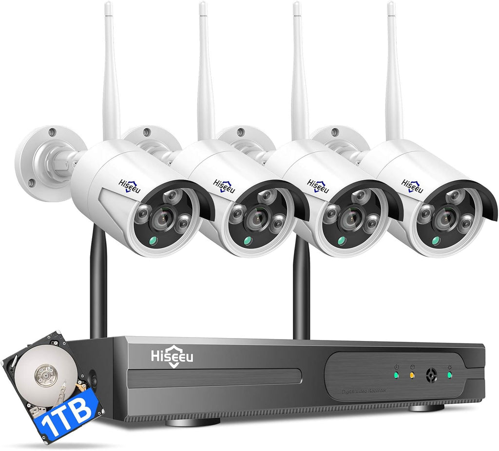 Wire-Free 3-Cam Battery Powered Wireless Security Camera System, 2K HD, Color Night Vision, 2-Way Audio, Waterproof K861154