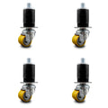 Low Pro Poly Swivel Caster with 35mm Wheel and 1-1/2x22 Expanding Stem, Set of 4 B457