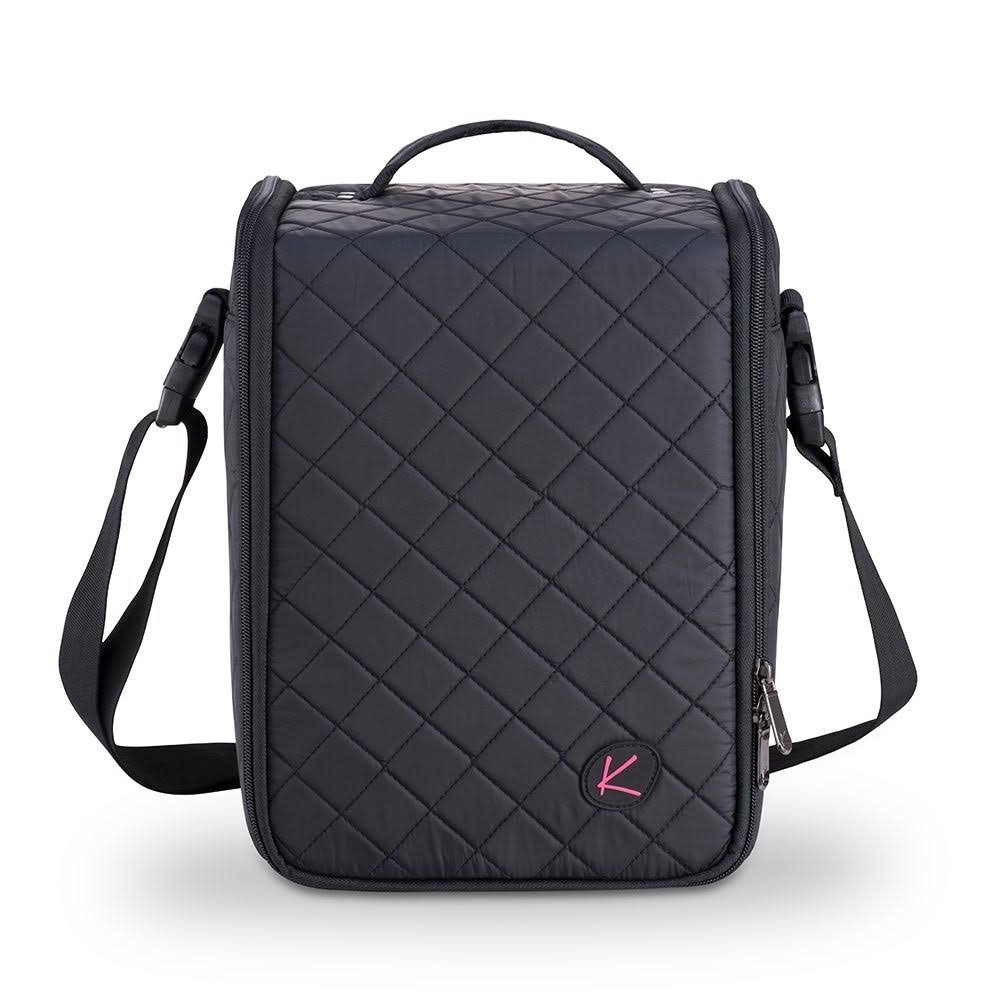 Black Soft-Sided Nail Polish Organizer Case K8406
