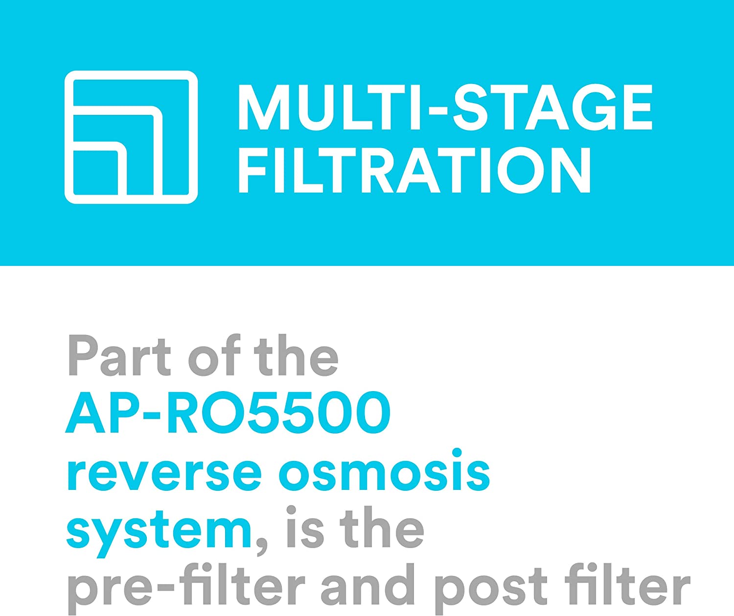 Under Sink Reverse Osmosis Filter Cartridge Set of 2 E834138