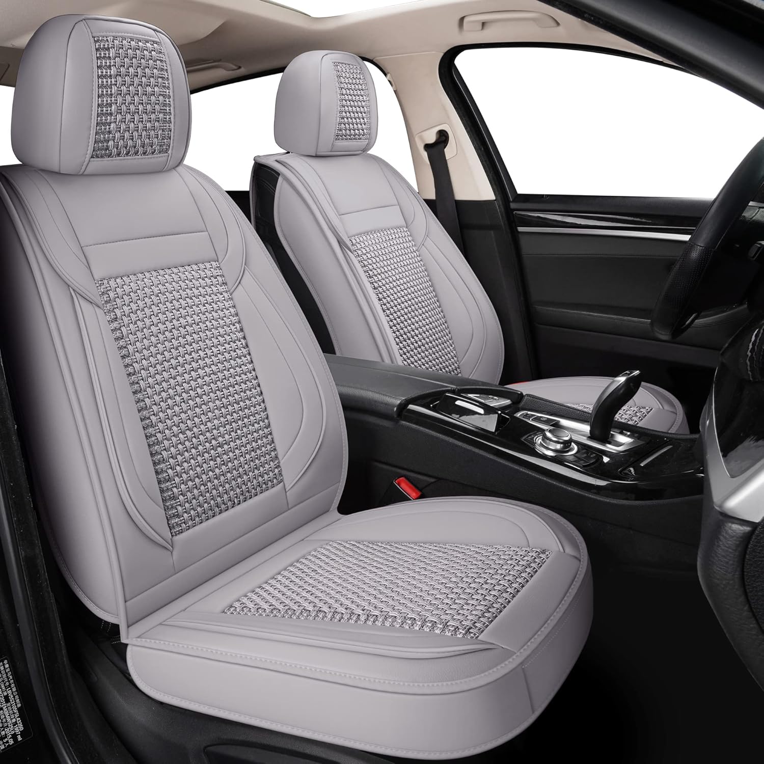 Red line Faux Leather Automotive Seat Covers L54581