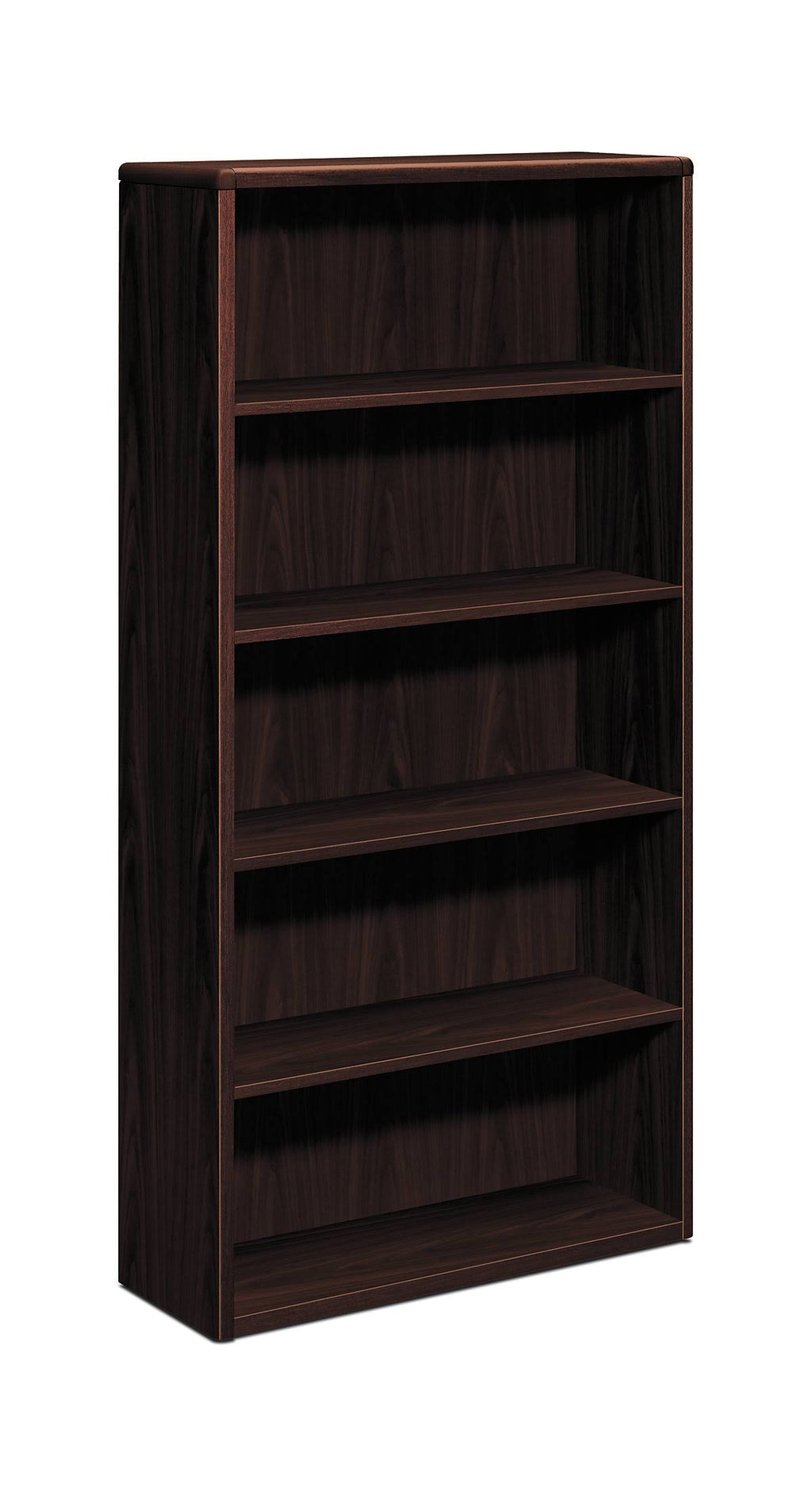 5-Shelf Mahogany Wood Bookcase G858006