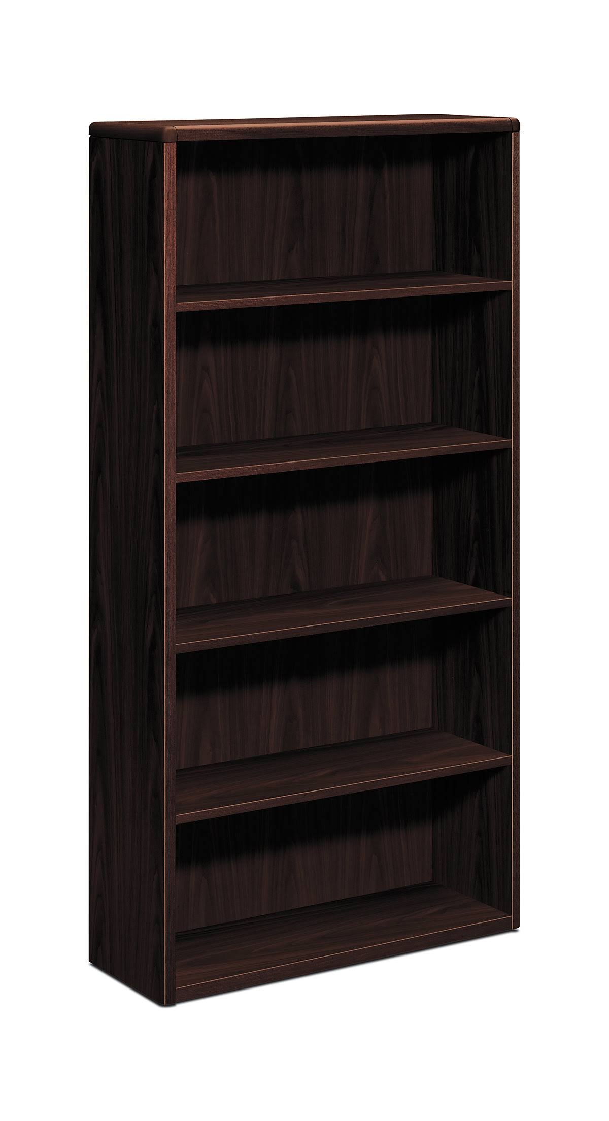 5-Shelf Mahogany Wood Bookcase G858006
