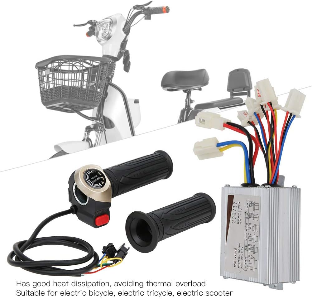 24V 500W Aluminum Alloy & Plastic Brush Controller with LCD Display O753