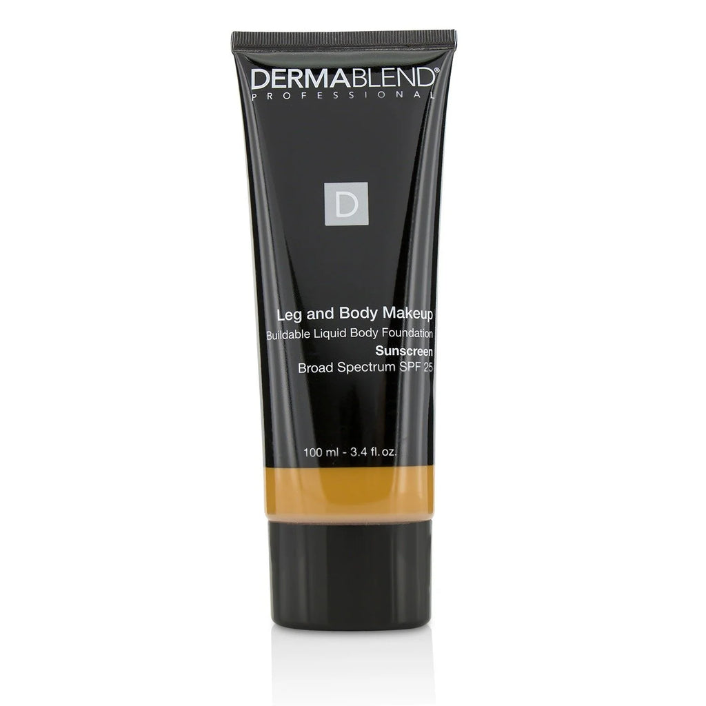 Leg and Body Make Up Liquid Body Foundation Sunscreen Broad Spectrum SPF 25 - #Deep Natural 100ml/3.4oz X6309