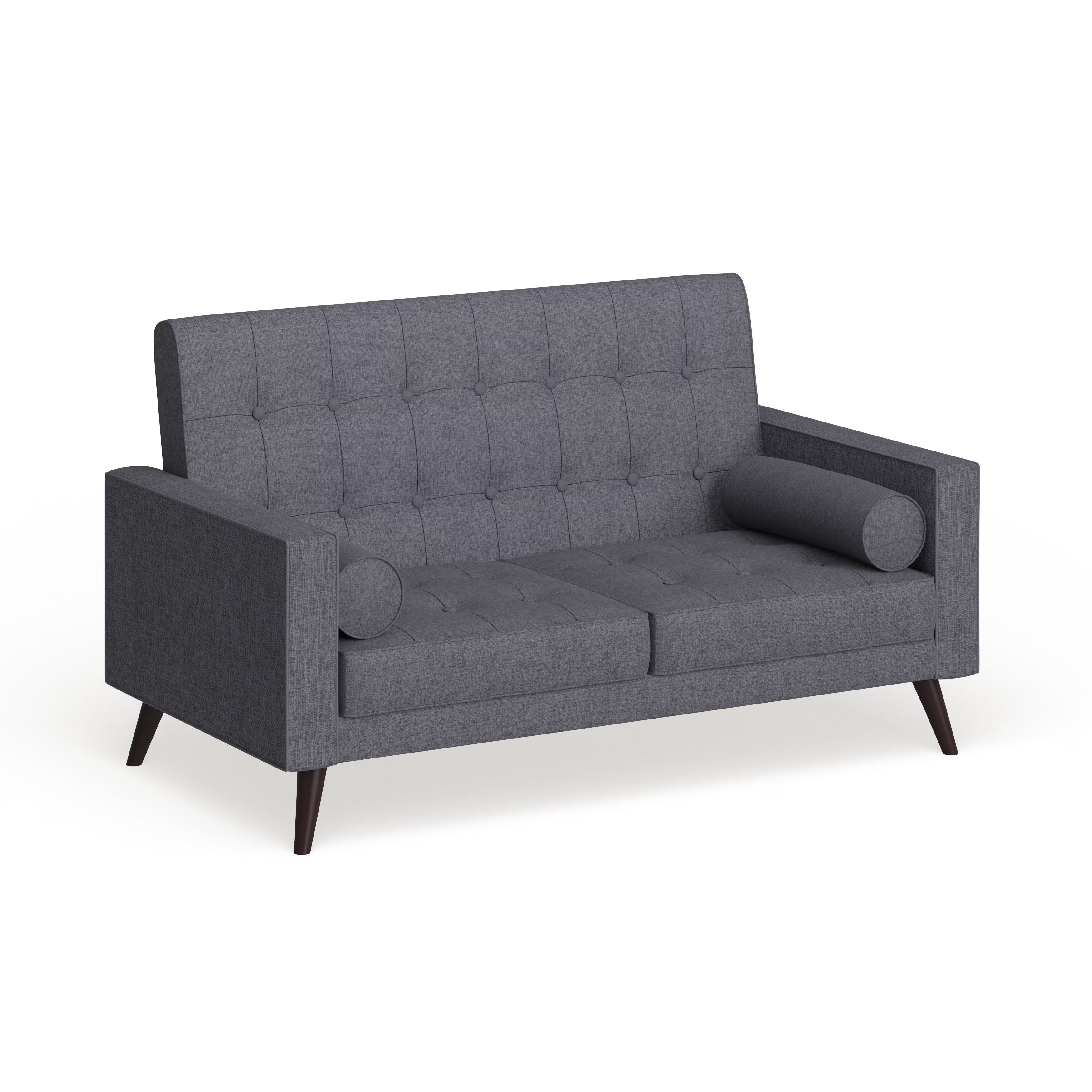 Mid-century Style Fabric Loveseat I219