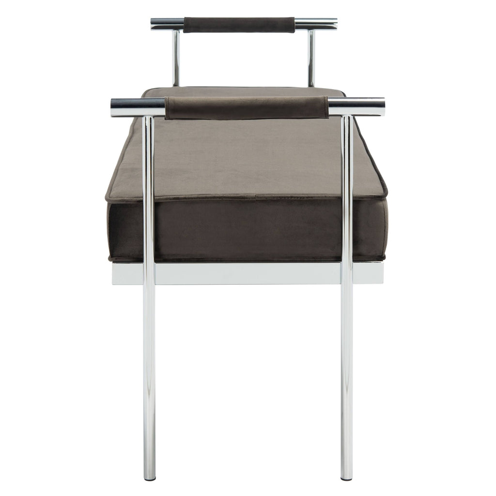 Navy Rectangle Bench with Arms Z590