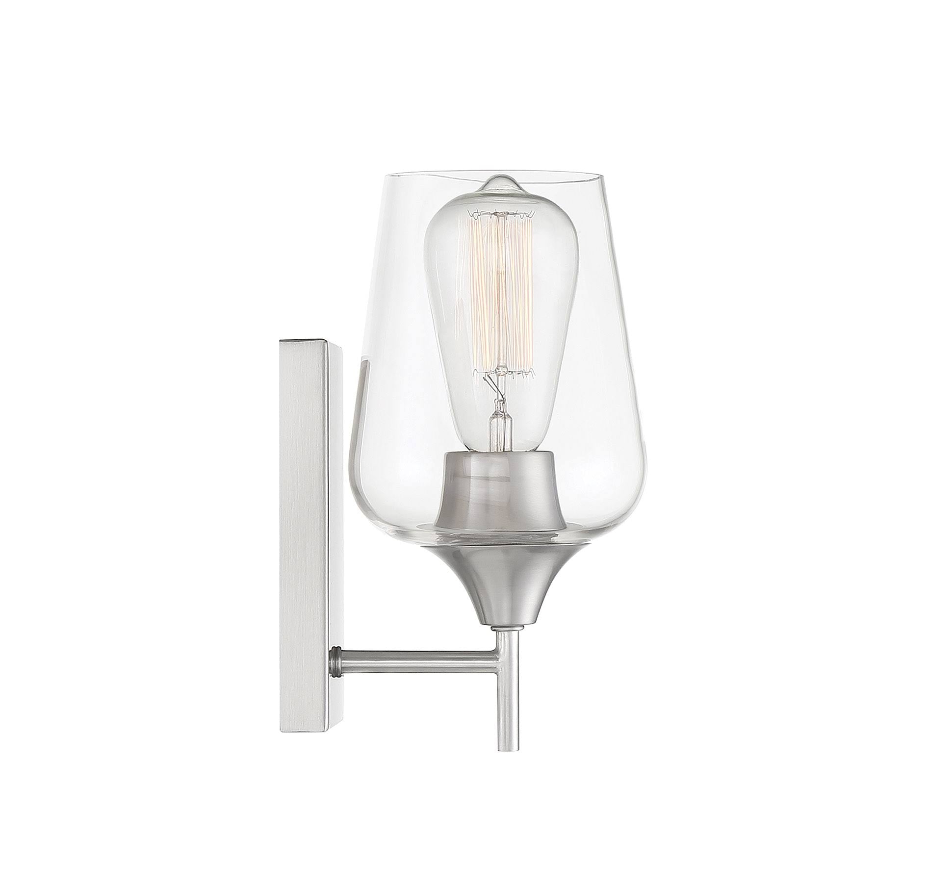 Satin Nickel Sconce V72956