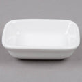 White Rectangular Sauce Dish 4oz B557