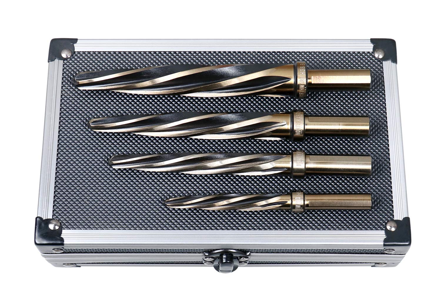 4 Pc H.S.S. Standard Spiral Flute Car Reamer Set P69724